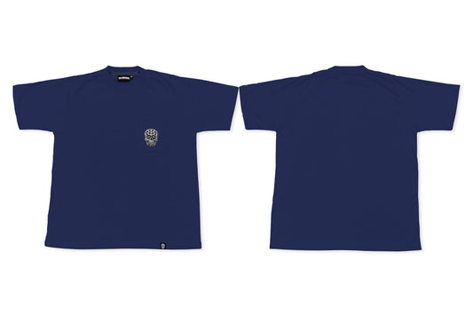 NAVY BLUE SQUARED POCKET TEE | THE GROUNDERS